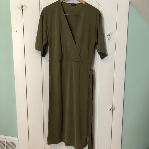 Zara Wrap Dress Size Small - Picture 1 of 7